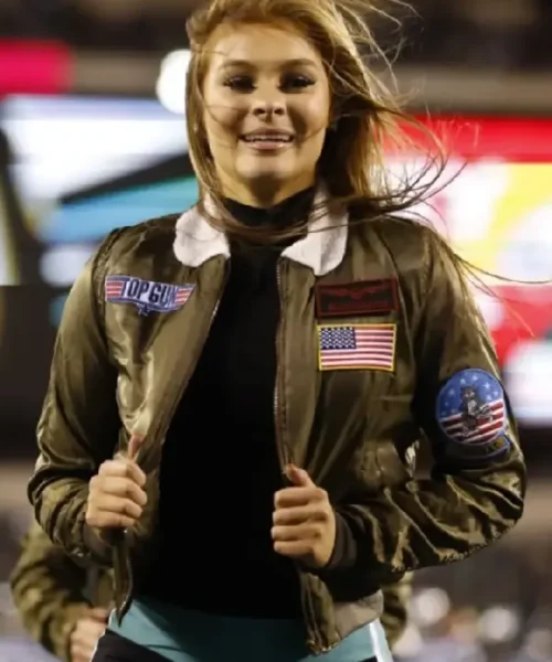 Eagles Cheerleaders Top Gun Jacket