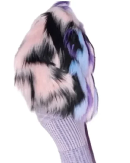 Emily Cooper TV Series Emily In Paris Season 4 Lily Collins Multicolor Fur