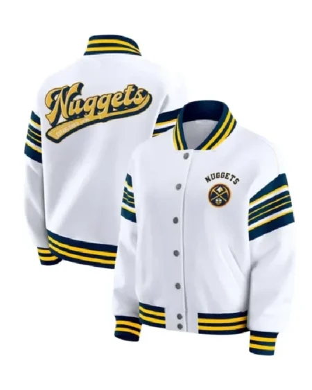 Erin Andrews Denver Nuggets White Jacket