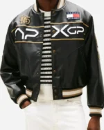 F1 Movie Racing Leather Varsity Jacket