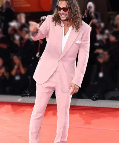 Film Festival Jason Momoa Pink Suit