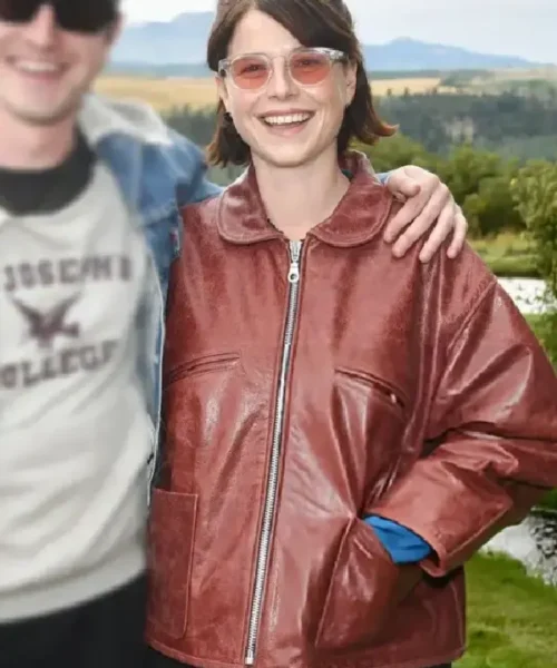 Hamnet Jessie Buckley Leather Jacket