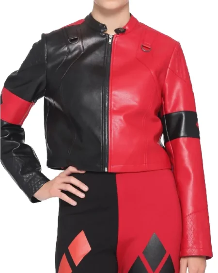 Harley Quinn Live Fast Die Clown Red Jacket