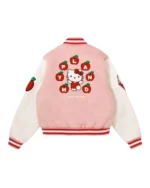 Hello Kitty Apples H Letterman Jacket back