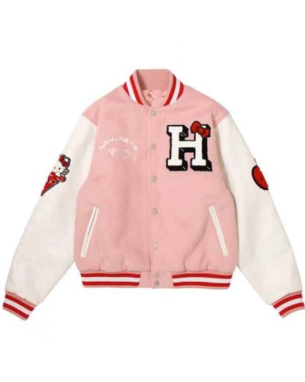 Hello Kitty Apples H Letterman Jacket
