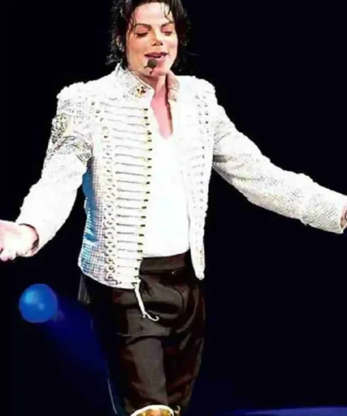 History Tour Michael Jackson Sequin White Jacket