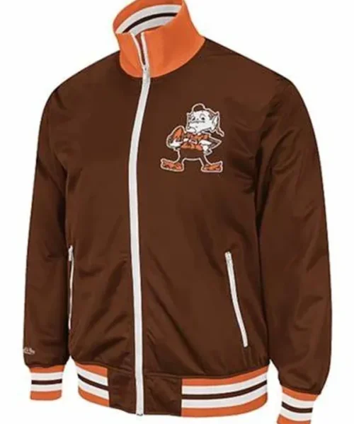 Javonte Cleveland Browns Mitchell and Ness Track Jacket