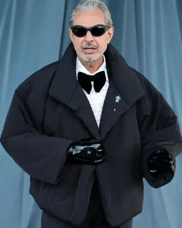 Jeff Goldblum Tuxedo Puffer Jacket