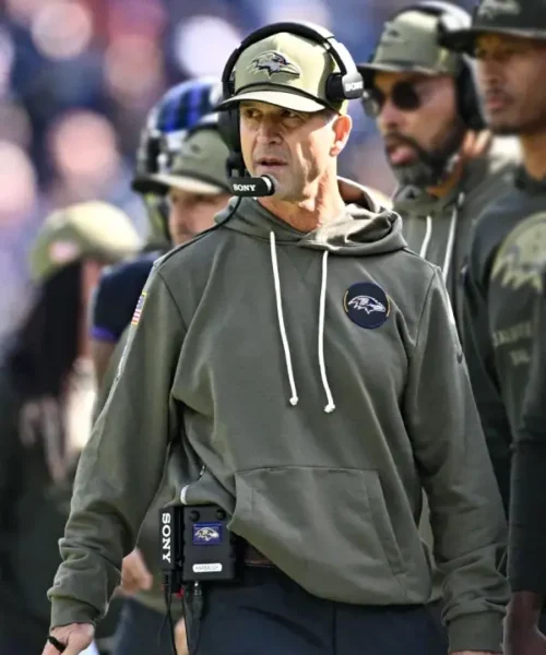 John Harbaugh Ravens Salute To Service Hoodie
