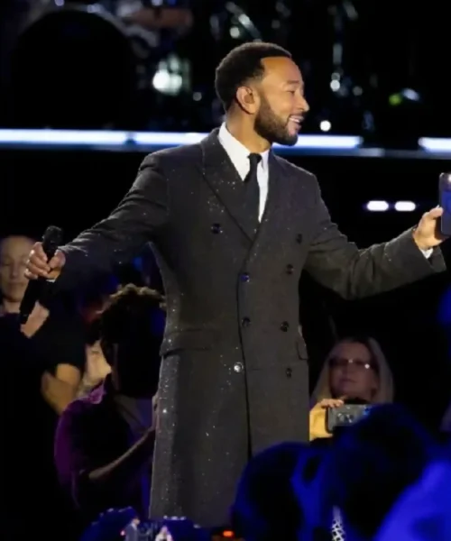 John Legend A GRAMMY Salute to Cyndi Lauper Black Coat