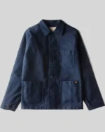 Le Mont St Michel Work Jacket Navy Blue