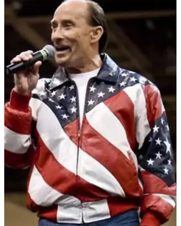 Lee Greenwood American Flag Bomber Jacket