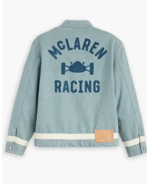 Levi’s x McLaren Light Indigo Cotton Racing Jacket back