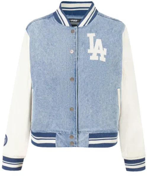Los Angeles Dodgers Varsity Blues Denim Varsity Jacket
