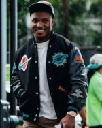 Malik Washington Rivalries Miami Dolphins Varsity Jacket
