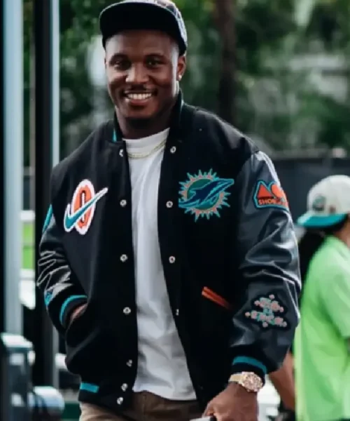 Malik Washington Rivalries Miami Dolphins Varsity Jacket