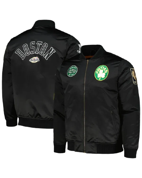 Men's Boston Celtics Mitchell & Ness Black Hardwood