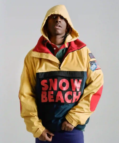 Mens Jacket Polo Snow Beach Cotton Jacket