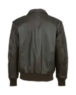 Mens USA Army Lambskin A2 Flight Brown Bomber Leather Jacket