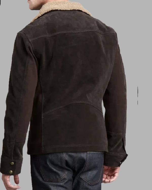 Men’s Ugg Belfast Suede Leather Bomber Jacket Sale back