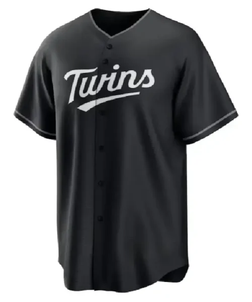 Minnesota Twins Nike Black Lights Out Replica Jersey