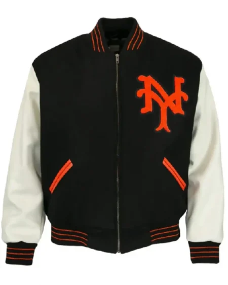 NY Giants 1951 Letterman Black and White Jacket