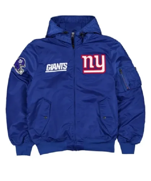 NY Giants Historic L-2B Hooded Bomber Jacket