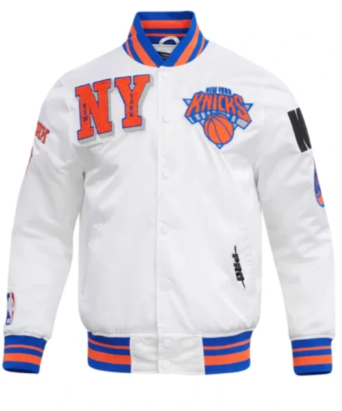 Nba New York Knicks Mashup Men's Rib Satin Jacket