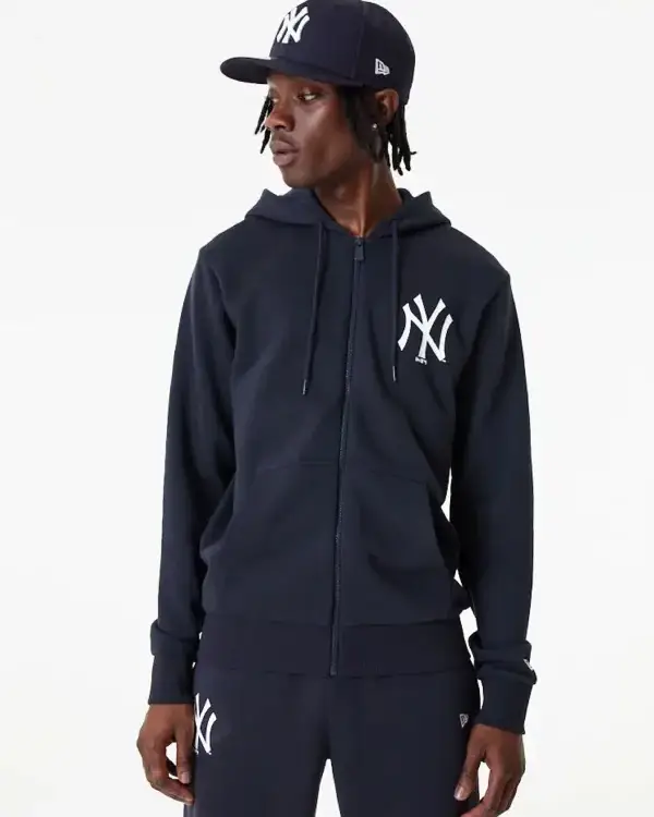 New Era Yankees Essential Navy Full Zip Hoodie