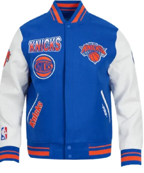 New York Knicks Turn It Up Wool Varsity Jacket