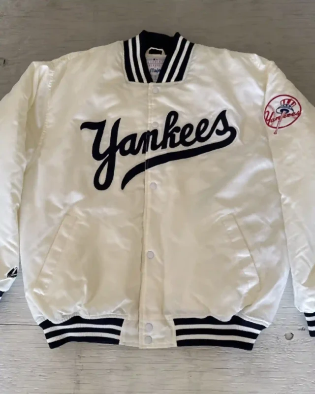 New York Yankees 90s White Jacket
