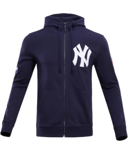 New York Yankees Classic Chenille Full Zip Pullover Hoodie