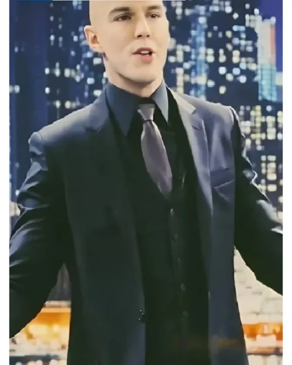 Nicholas Hoult Superman 2025 Lex Luthor Classic Black Two Piece Notched Lapel Suit