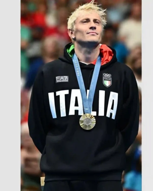 Olympics Games Paris 2024 Italia Black Hoodie