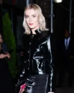 Order Lucy Boynton New York City 2025 Black Leather Jacket Sale