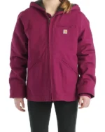Order Purple Carhartt Sherpa Lined Hooded Active Jacket For Men & Women For Sale Froud