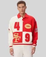 Order Re-Creation – Kith San Francisco 49ers Vintage Rugby Red & Beige Shirt Sale