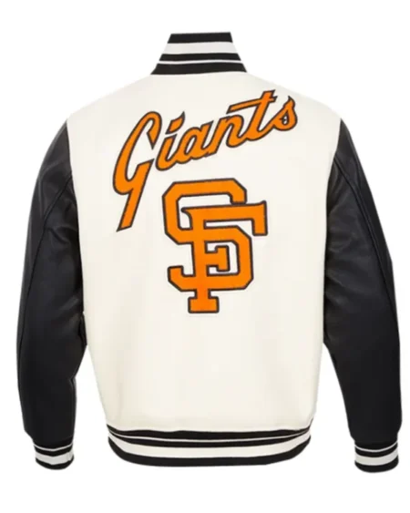 Order San Francisco Giants White And Black Varsity Wool Jacket On Sale For Men and Women Sale