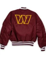 Order Washington Commanders Burgundy MA-1 Jacket Sale
