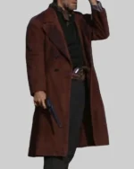 Pale Rider Clint Eastwood Brown Wool Coat