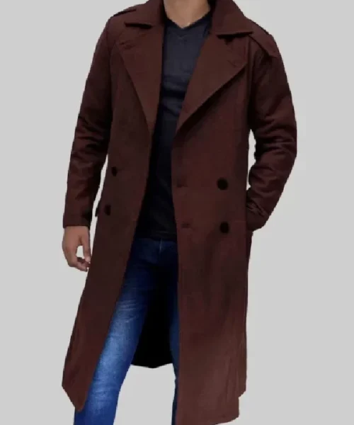 Pale Rider Clint Eastwood Brown Wool Coat sale