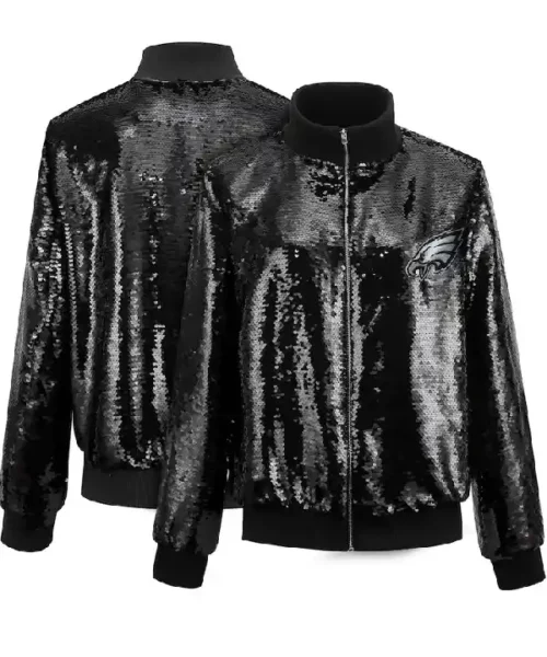 Philadelphia Eagles Cuce Black Sequin Jacket