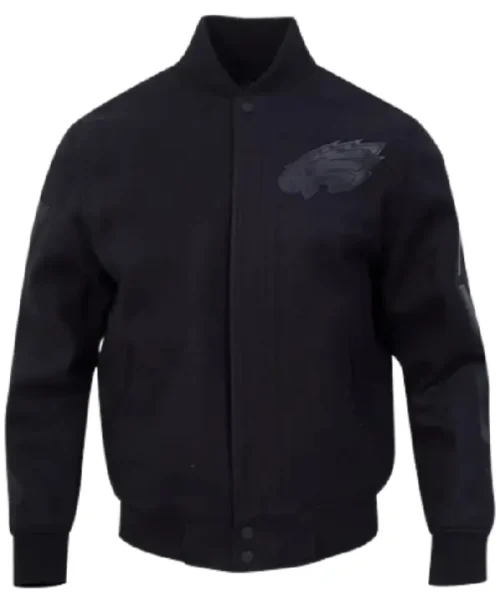 Philadelphia Eagles Washed Vanguard Wool Varsity Jacket