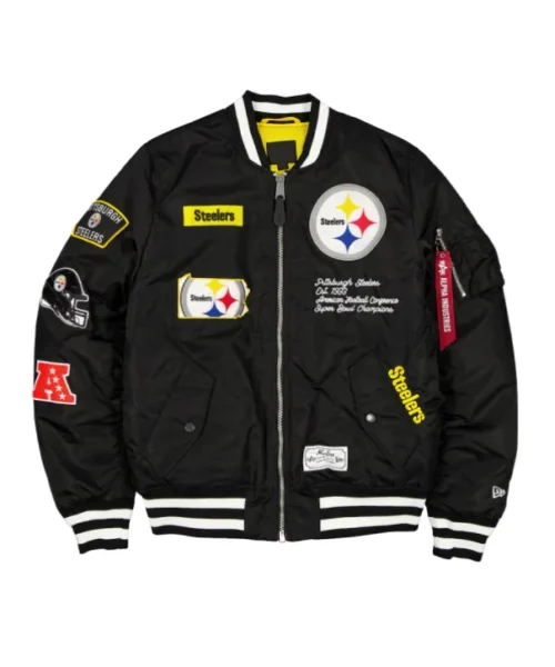 Pittsburgh Steelers New Era x Alpha Industries MA-1 Bomber Jacket