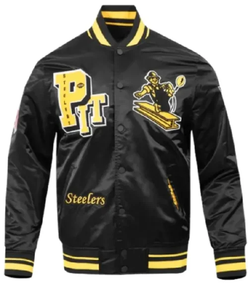 Pittsburgh Steelers Rib Satin Jacket