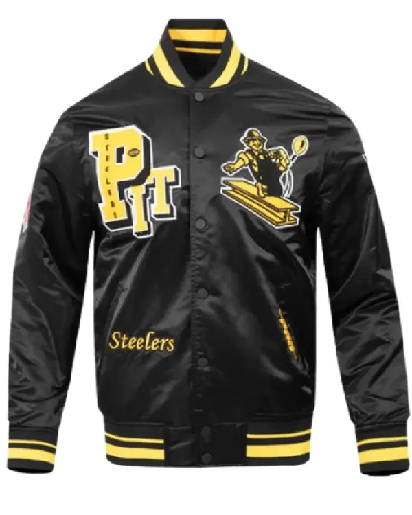 Pittsburgh Steelers Rib Satin Jacket