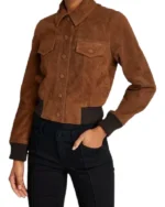 RAG & BONE Dionne Brown Suede Jacket