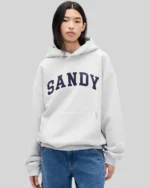 Re-Creation – Gap × Sandy Liang Adult Extra Heavyweight Logo Oversized Hoodie Sweatshirt In Heather