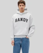 Re-Creation – Gap × Sandy Liang Adult Extra Heavyweight Logo Oversized Hoodie Sweatshirt In Heather of Grey
