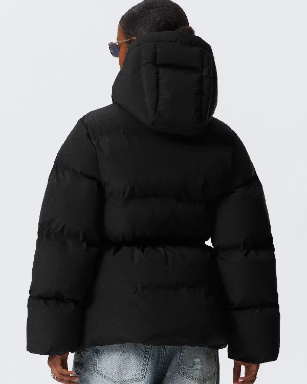 Recreated  Buy Weekday Waisted Black Puffer Jacket